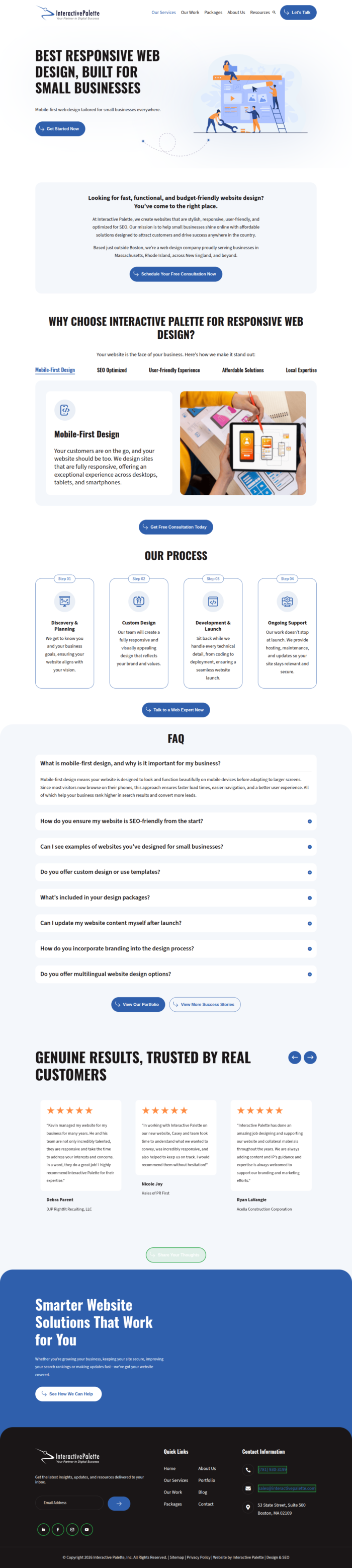 Website Design Service in Boston