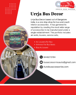 Premium Bus Accessories for Modern Commercial Vehicles | Urrja Bus Decor