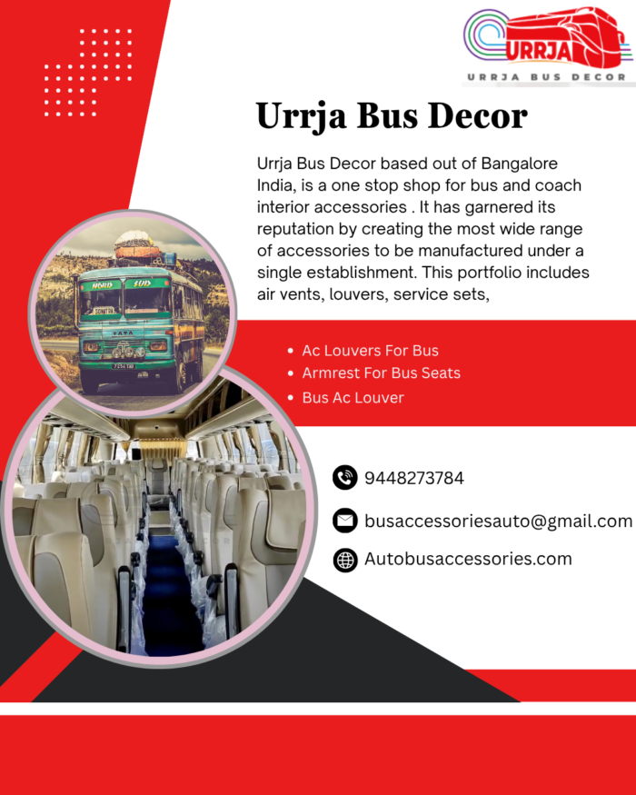 Premium Bus Accessories for Modern Commercial Vehicles | Urrja Bus Decor