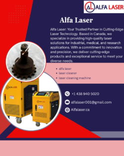 Premium Laser Cleaning Machine Canada for Industrial Use | Alfa Laser