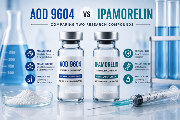 AOD 9604 vs Ipamorelin: Research Applications Compared