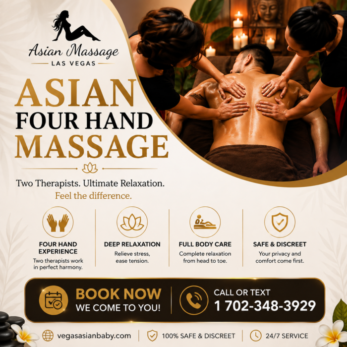 Professional Asian Four Hand Massage in Las Vegas