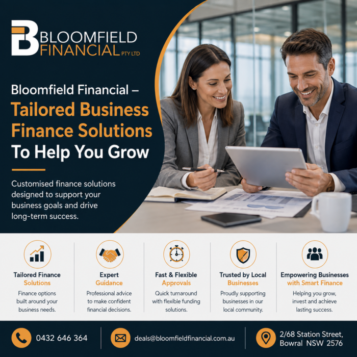 Bloomfield Financial – Tailored Business Finance