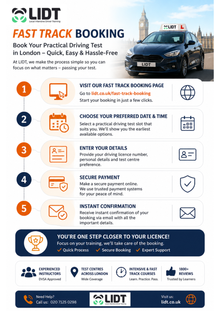 Book Practical Driving Test UK | Fast & Easy Booking with LIDT