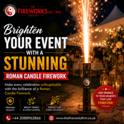 Brighten Your Event With a Stunning Roman Candle Firework – The Fireworks Firm