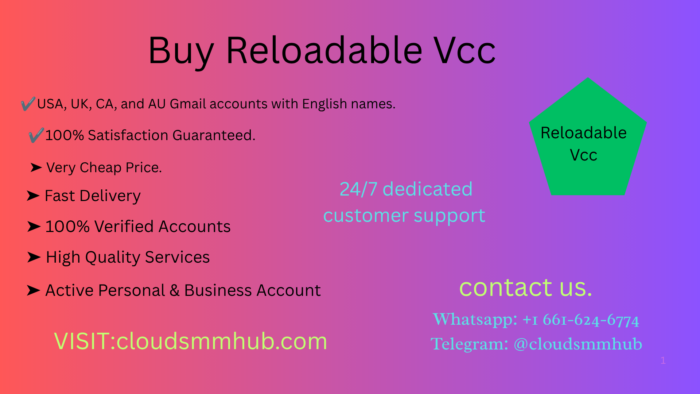 Buy Reloadable Vcc