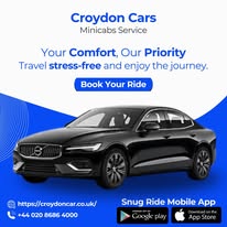 Effortless Croydon Cars | Luxury Croydon Cabs & 24/7 Airport Taxi