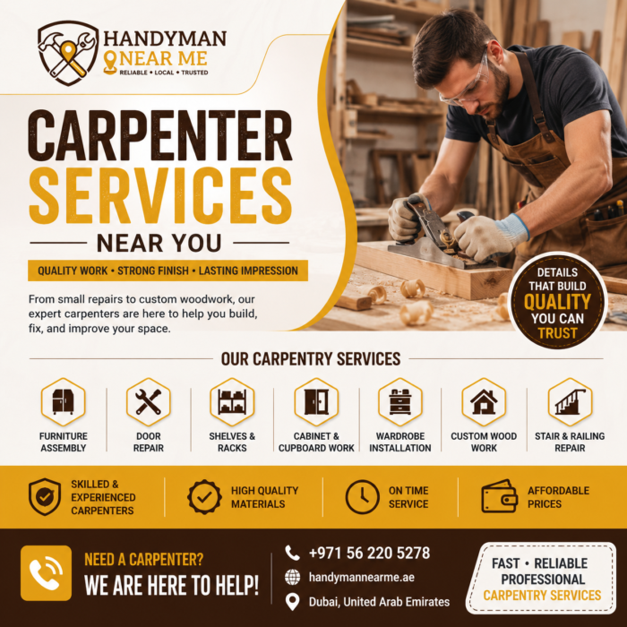 Expert Carpenter Services in Dubai