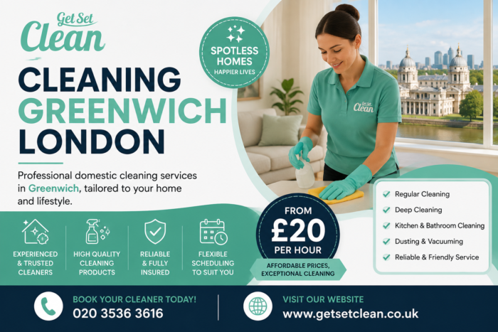 Book Your Greenwich Cleaner Today