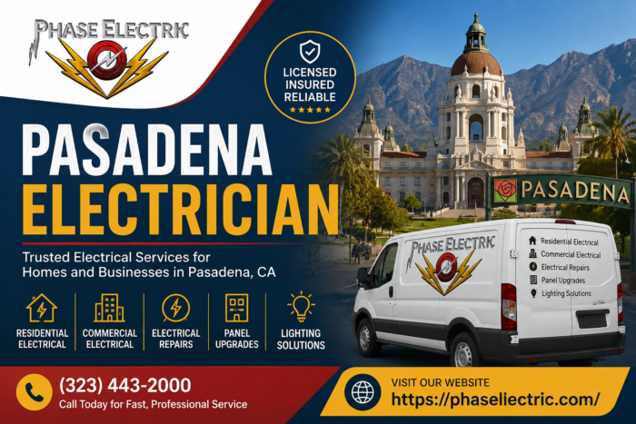 Pasadena Electrician for Residential and Commercial Services