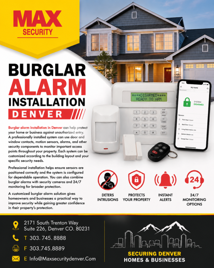 Burglar Alarm Installation Denver