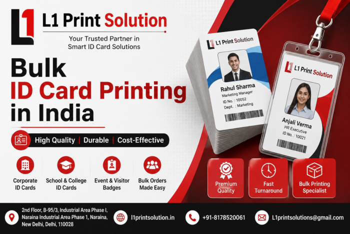 Bulk ID Card Printing in India for Schools, Offices & Businesses