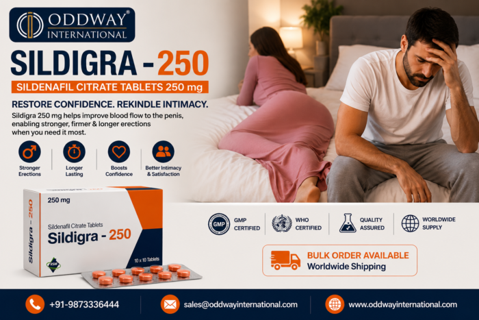 Sildigra 250mg Tablets Price USA – B2B Sourcing | Oddway International