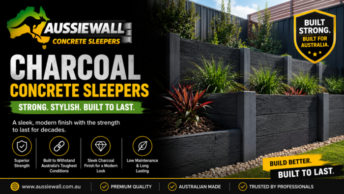 Choose the Right Concrete Sleepers Charcoal vs Plain Grey