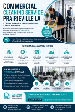 Commercial Cleaning Service Prairieville LA | Guarantee Maid Services