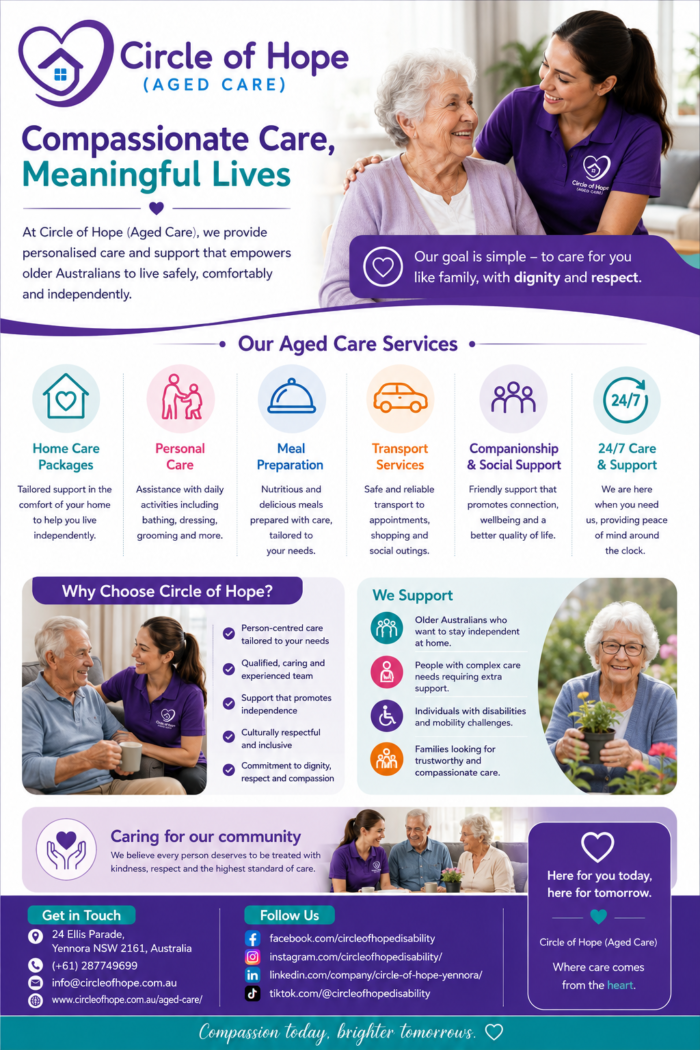 Compassionate Care and Support from Circle of Hope (Aged Care)