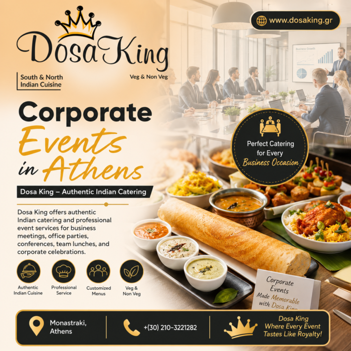 Corporate Events in Athens | Dosa King – Authentic Indian Catering