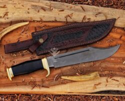 Crocodile Dundee D2 Steel Knife With Black Micarta Handle