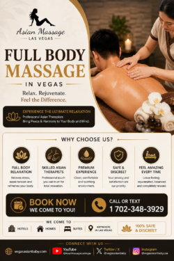 Personalized Full Body Massage in Vegas at Your Place