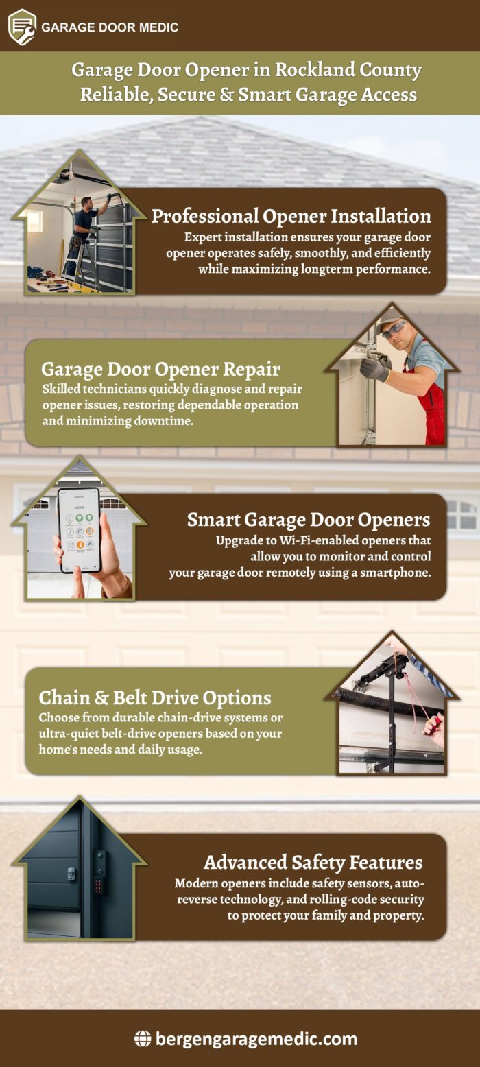 Garage Door Opener in Rockland County – Reliable, Secure & Smart Garage Access