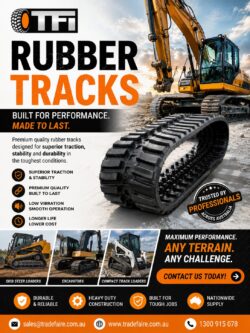 Heavy-Duty Rubber Tracks for Excavators & Skid Steers | Tradefaire