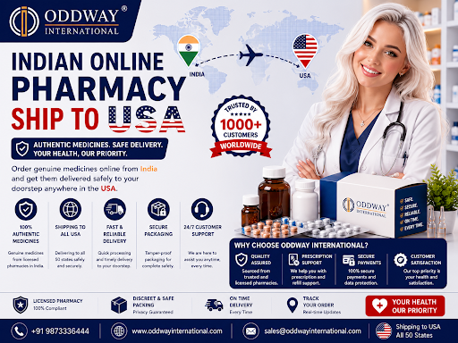 India Online Pharmacy International Shipping to USA – Oddway International