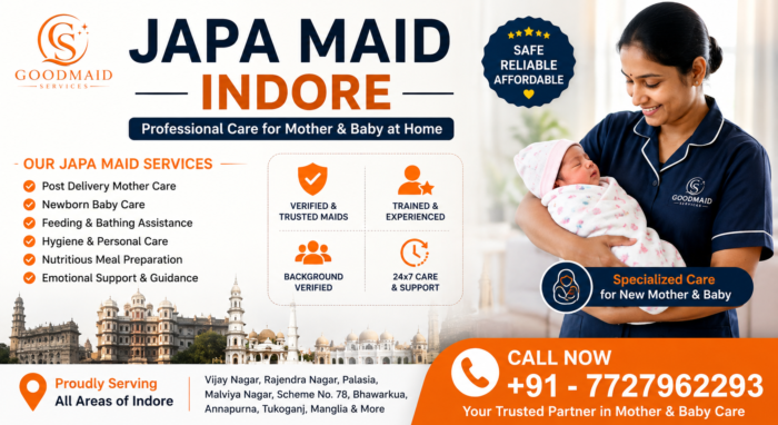 Reliable Japa Maid Indore Services for Complete Postnatal Care
