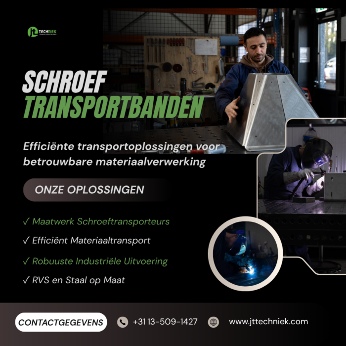 Efficiënt Materiaaltransport met Duurzame Schroef Transportbanden