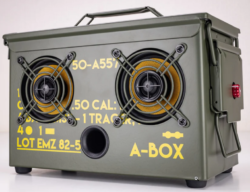 50 CAL A-BOX Olive Drab Rugged Ammo Can Bluetooth Speaker