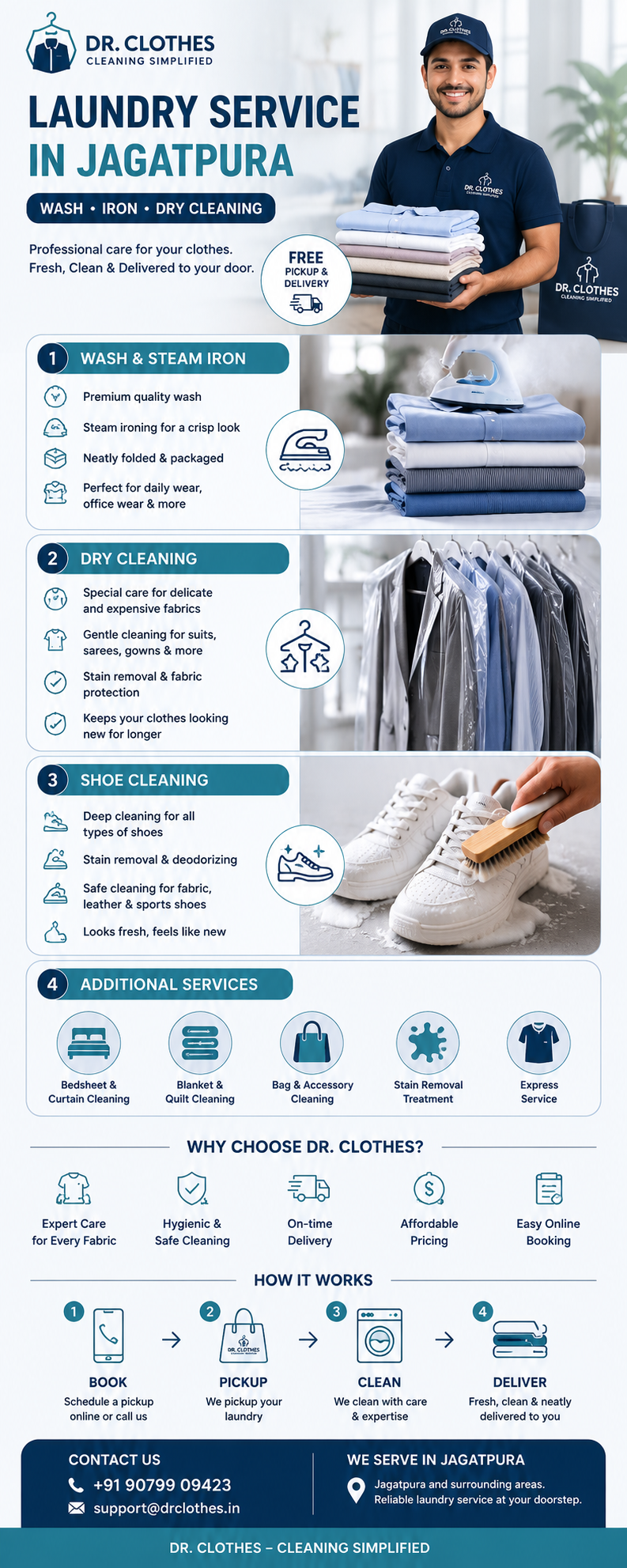Laundry Service in Jagatpura | Wash, Iron & Dry Cleaning