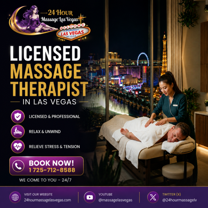 Book a Licensed Massage Therapist in Las Vegas Today 24/7
