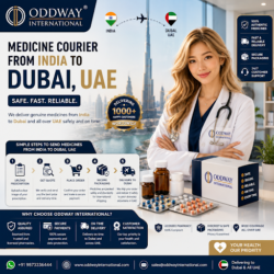 Medicine Courier from India to UAE with Global Shipping Support