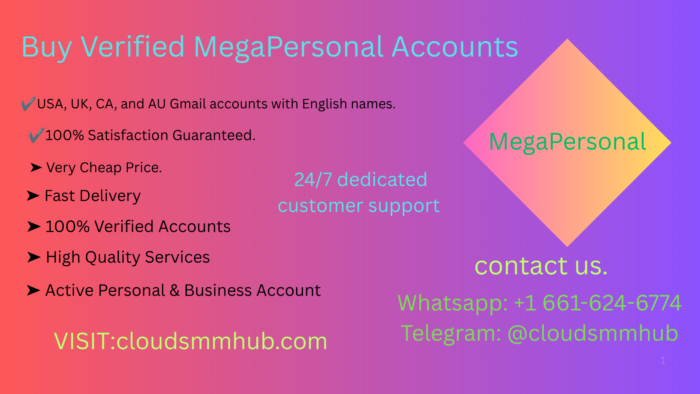 Buy Verified MegaPersonal Accounts