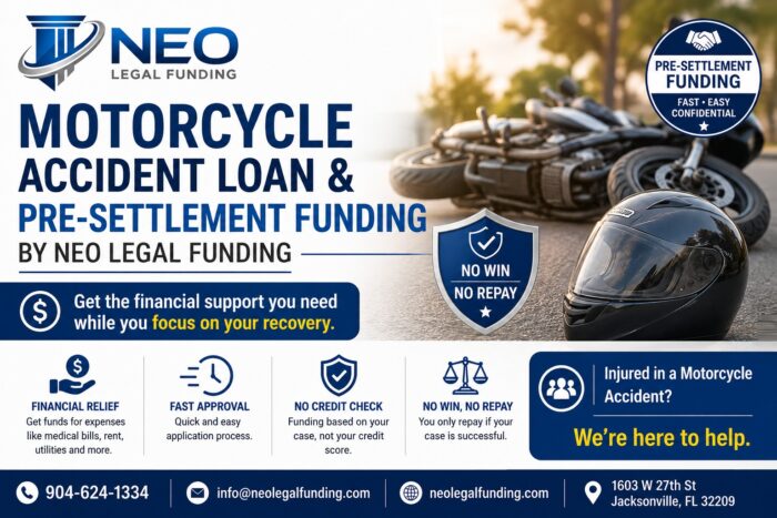 Motorcycle Accident Loan & Pre-Settlement Funding by Neo Legal Funding