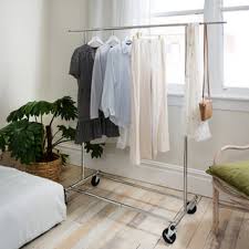 Mycoathangers Features Wardrobe Rack on Wheels for Easy Mobility