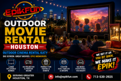 Outdoor Cinema Rental Katy for Parties and Events