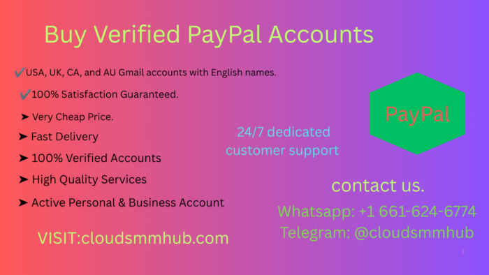 Buy Verified PayPal Accounts