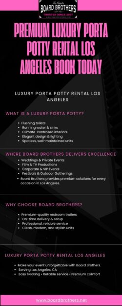 Luxury Restroom Trailer & Porta Potty Rental Los Angeles