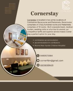 Serviced Apartments in Race Course Coimbatore for Comfortable Living | Corner Stay