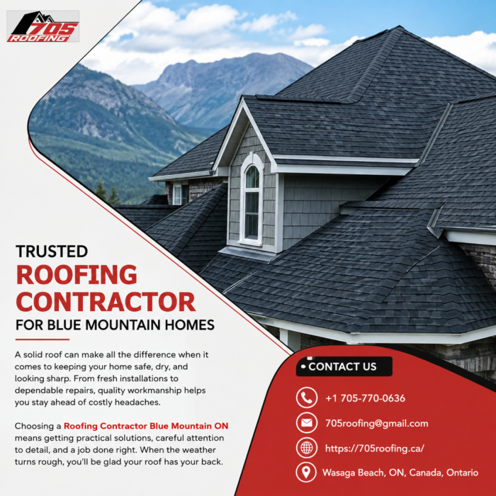 Roofing Contractor Blue Mountain ON