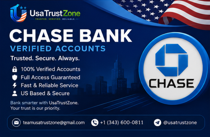 Buy Chase Bank Verified Accounts: 100% Working & Ready