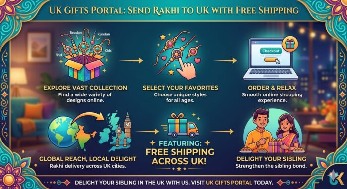 Send Rakhi to UK Online and Celebrate Raksha Bandhan with UK Gifts Portal