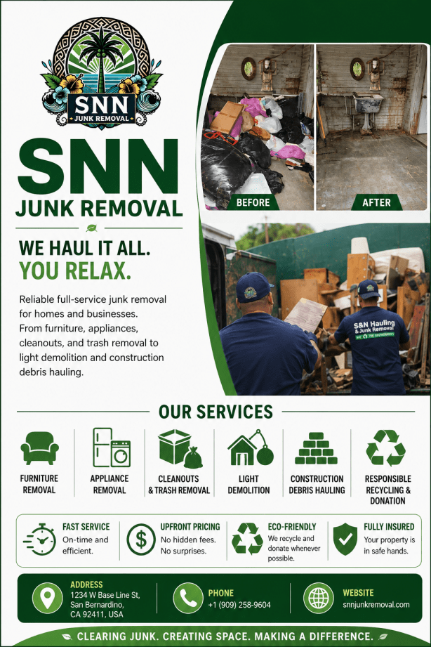 Reliable Yard Waste Removal in Highland, CA for Clean Yards
