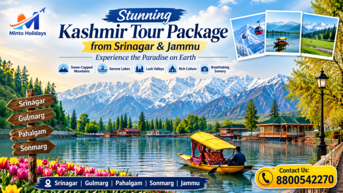 Stunning Kashmir Tour Package from Srinagar & Jammu