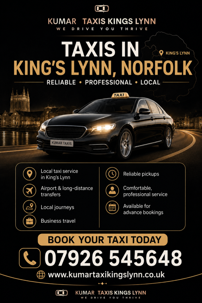 Reliable Taxis in Kings Lynn Norfolk