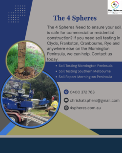 Soil Report Mornington Peninsula for Confident Building Decisions by The 4 Spheres
