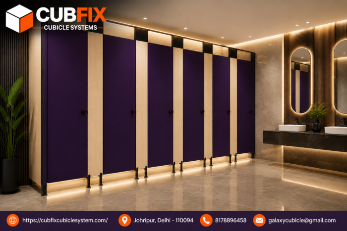 Leading Toilet Cubicle Manufacturers in India | Cubfix Cubicle System