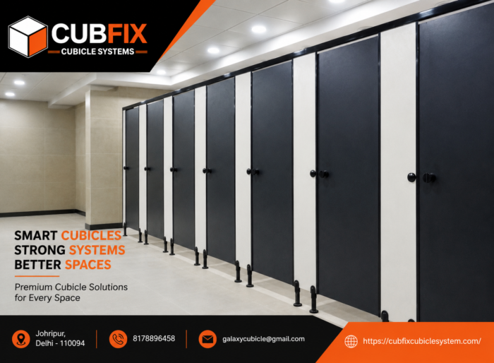 Restroom Cubicle Manufacturers in Faridabad | Cubfix Cubicle System