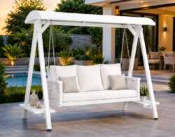 Transform Your Outdoor Space with a Luxury Wooden Porch Swing