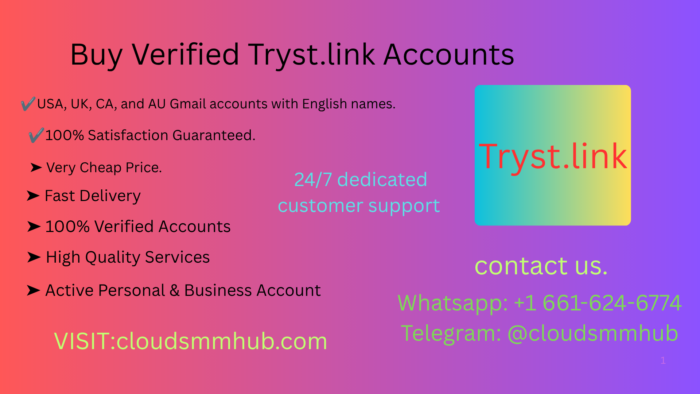 Buy Verified Tryst.link Accounts